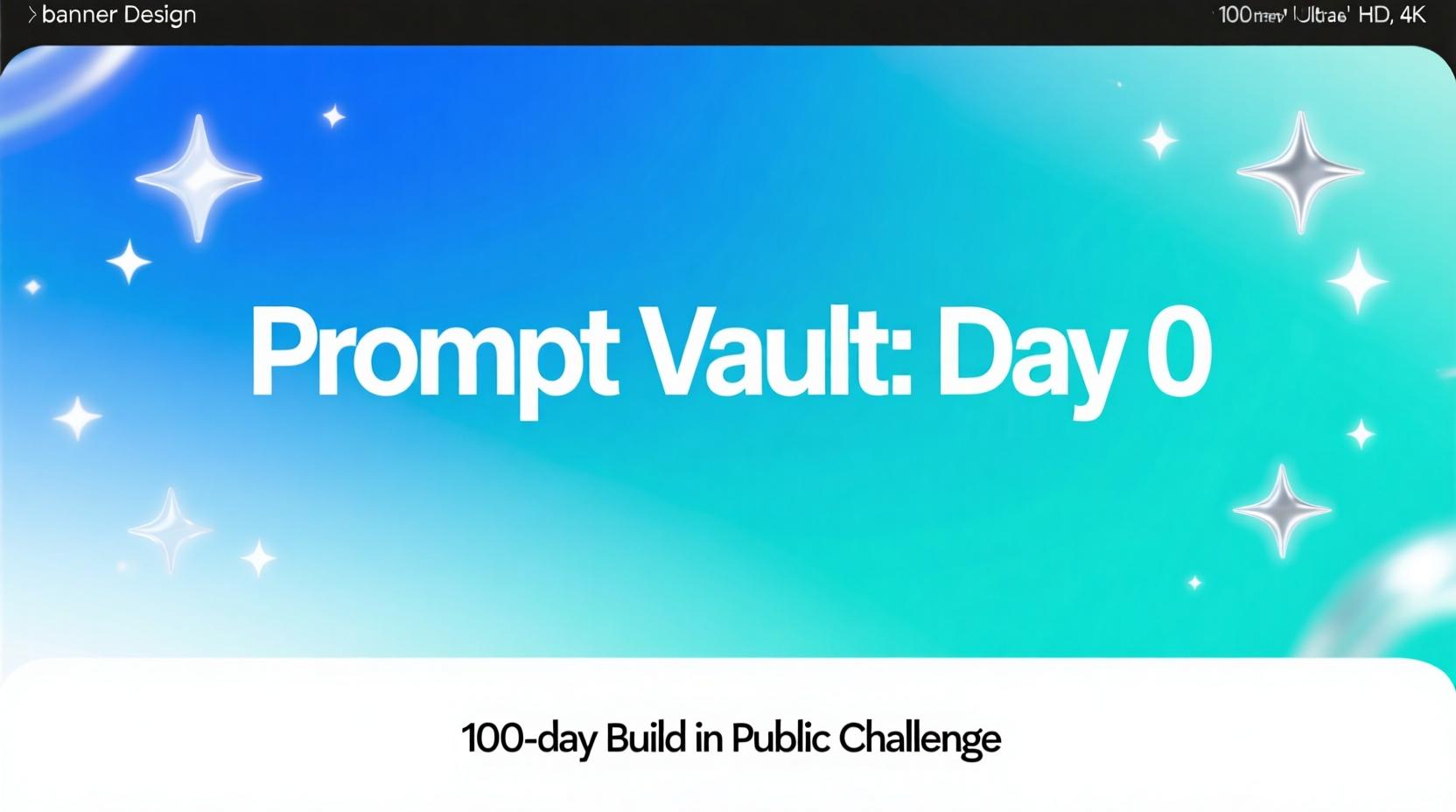 Day 0: Starting the 100-Day Prompt Vault Challenge